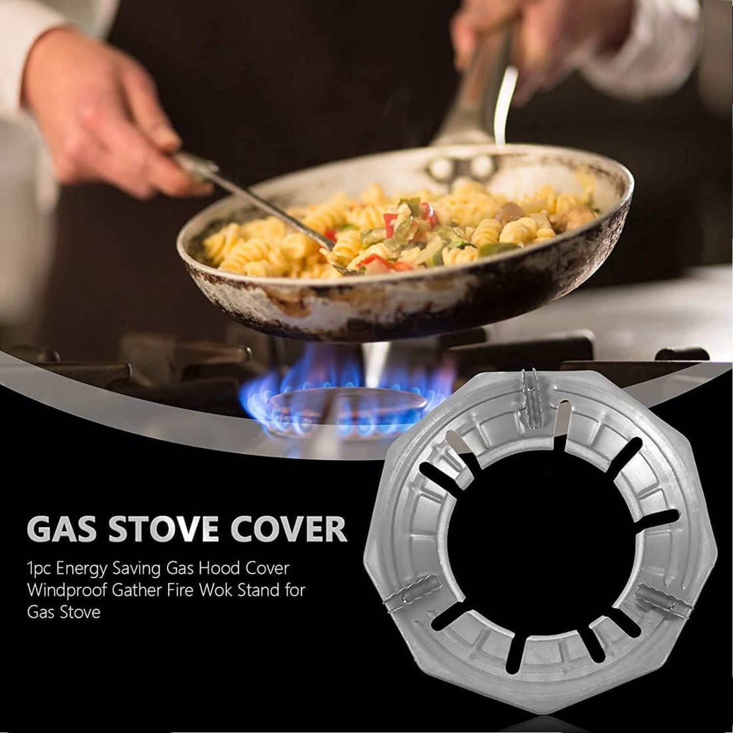 2167 Stove Trivets Windscreen for Kitchen Wok Support Ring Cooktop Range Pan Holder Stand Stove Rack. DeoDap 2167 Stove Trivets Windscreen for Kitchen Wok Support Ring Cooktop Range Pan Holder Stand Stove Rack. DeoDap